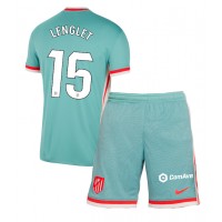 Atletico Madrid Clement Lenglet #15 Fußballbekleidung Auswärtstrikot Kinder 2024-25 Kurzarm (+ kurze hosen)